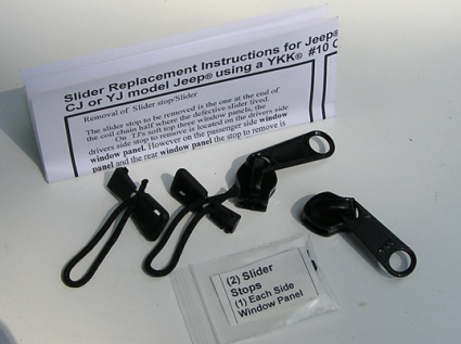 Jeep Zipper Sliders